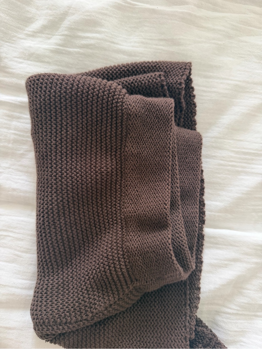 DISSH Chocolate Brown Cotton Knit Shorts - Picture 3 of 3